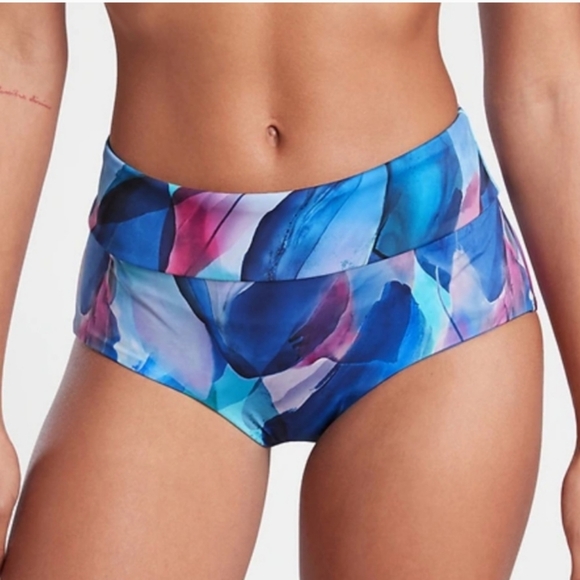 🆕 Athleta Malibu Printed Boyshort in Make A Splash Cool, XS, NWT - Picture 1 of 15